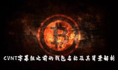 CVNT字幕组之前的钱包名称