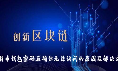 比特币钱包密码正确但无法访问的原因及解决方法